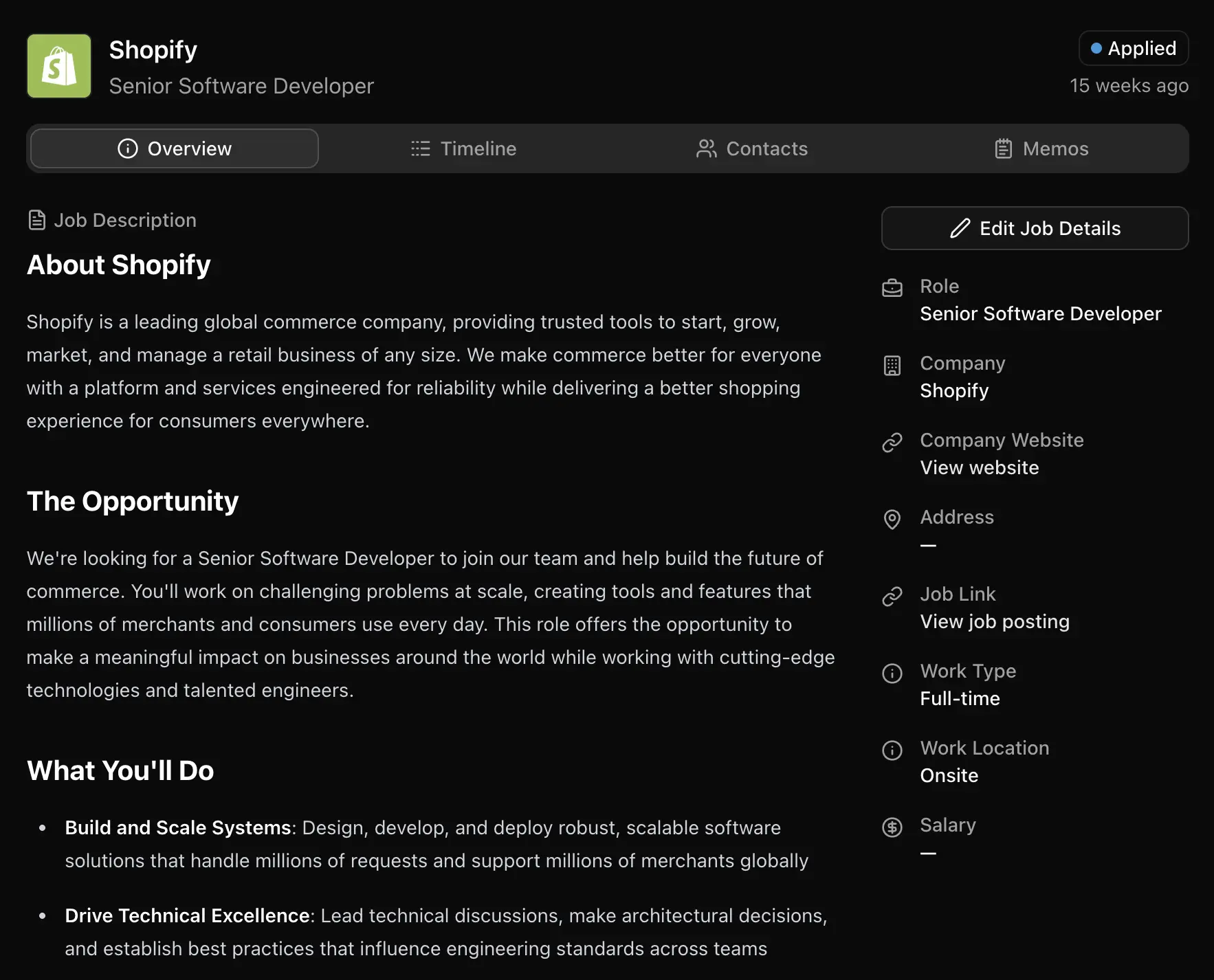Track Every Application