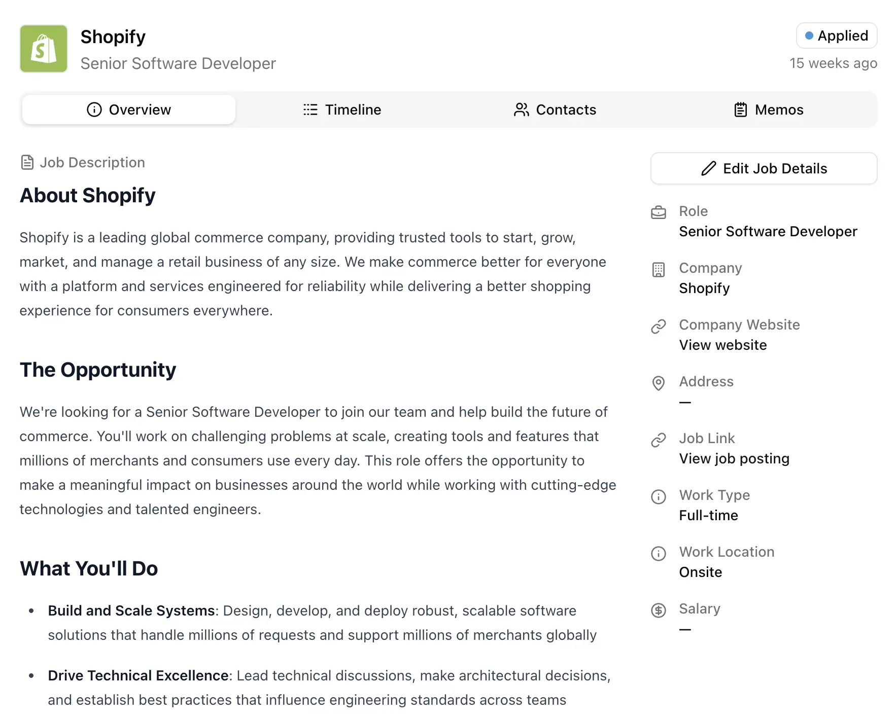 Track Every Application